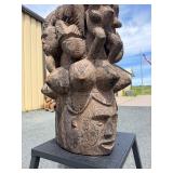 LARGE & Heavily Carved Ceremonial Headdress