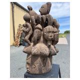 LARGE & Heavily Carved Ceremonial Headdress