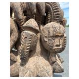 LARGE & Heavily Carved Ceremonial Headdress