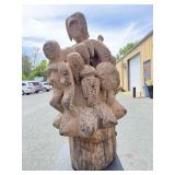 LARGE & Heavily Carved Ceremonial Headdress