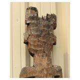 Large Old Matched Pair of Carved Bamileke Totems