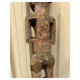 Large Old Matched Pair of Carved Bamileke Totems