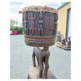 Fantastic Large Old Carved Dogon Horse Drum
