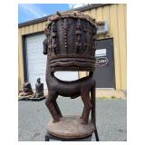 Fantastic Large Old Carved Dogon Horse Drum