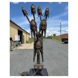 Large Janus Head Bamana Sogo Bo Merekun Marionette