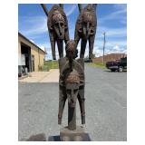 Large Janus Head Bamana Sogo Bo Merekun Marionette