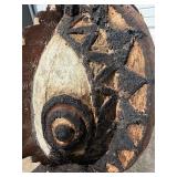 HUGE Bwa Carved & Painted Ceremonial Snake Mask - Burkina Faso