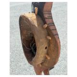 HUGE Bwa Carved & Painted Ceremonial Snake Mask - Burkina Faso