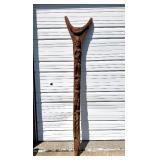 Large & Impressive Antique Figural Bamana House Post
