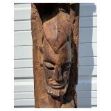 Large & Impressive Antique Figural Bamana House Post