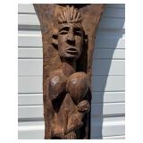 Large & Impressive Antique Figural Bamana House Post