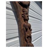 Large & Impressive Antique Figural Bamana House Post