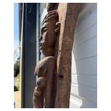 Large & Impressive Antique Figural Bamana House Post