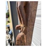 Large & Impressive Antique Figural Bamana House Post