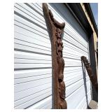Large & Impressive Antique Figural Bamana House Post