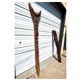 Large & Impressive Antique Figural Bamana House Post