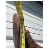 Large & Impressive Antique Figural Bamana House Post