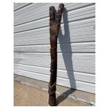 Large & Impressive Antique Figural Dogon House Post