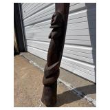 Large & Impressive Antique Figural Dogon House Post