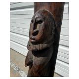 Large & Impressive Antique Figural Dogon House Post