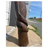 Large & Impressive Antique Figural Dogon House Post