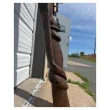 Large & Impressive Antique Figural Dogon House Post