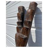 Large & Impressive Antique Figural Dogon House Post