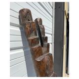 Large & Impressive Antique Figural Dogon House Post
