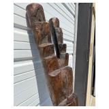 Large & Impressive Antique Figural Dogon House Post