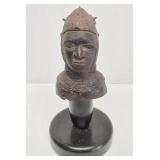 Important Early Benin Bronze Head Bust