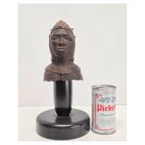 Important Early Benin Bronze Head Bust