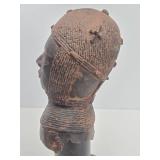 Important Early Benin Bronze Head Bust