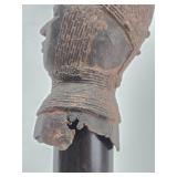 Important Early Benin Bronze Head Bust