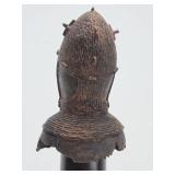 Important Early Benin Bronze Head Bust