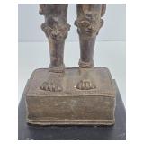 Early Cast Bronze Deity Figure Adorned by 4 Cobra Snakes and Faces in It
