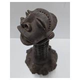 Dramatic Old Mambilia Long-Neck Figural Terra Cotta Vessel