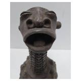 Dramatic Old Mambilia Long-Neck Figural Terra Cotta Vessel