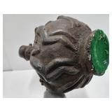 Dramatic Old Mambilia Long-Neck Figural Terra Cotta Vessel