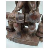 Exceptionally Well Carved Yombe Maternity Figure w/Children - Kongo Peoples