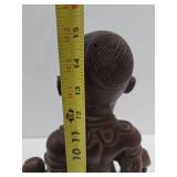 Exceptionally Well Carved Yombe Maternity Figure w/Children - Kongo Peoples