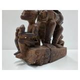 Exceptionally Well Carved Yombe Maternity Figure w/Children - Kongo Peoples