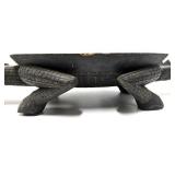 Large Old Sepik River New Guinea Alligator Ceremonial Bowl