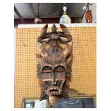 HUGE Old Carved Senufo Kpelie Mask