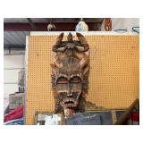 HUGE Old Carved Senufo Kpelie Mask