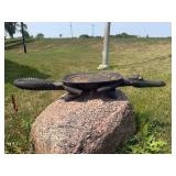 Large Old Sepik River New Guinea Alligator Ceremonial Bowl