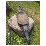 Large Old Sepik River New Guinea Alligator Ceremonial Bowl