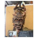 HUGE Old Carved Senufo Kpelie Mask