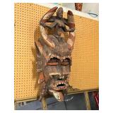 HUGE Old Carved Senufo Kpelie Mask