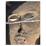 Impressive Old Heavy Solid Bronze West African Bamileke Mask