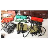 Big Ole Model Train Grab Box with Two Complete Engines and 3 Controllers. Read Descritpion